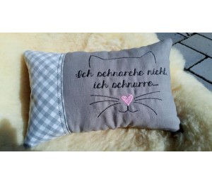 Stickdatei - Ich schnarche nicht, ich schnurre